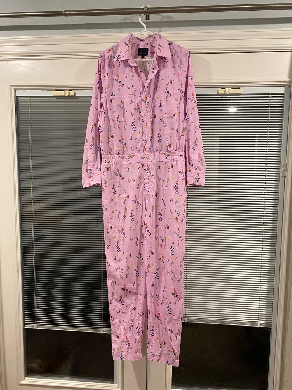 Cynthia Rowley Pink Floral Button-Up Jumpsuit